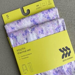 All In Motion Youth Thermal Set Size S 6-6X - purple and white - Target Brand